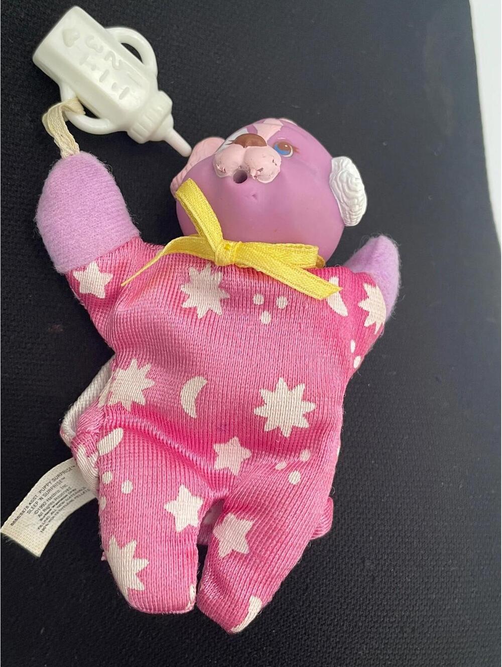Vintage 1992 Hasbro Puppy Surprise Sleep N Surprise Pink It's A Girl Pacifier 4”